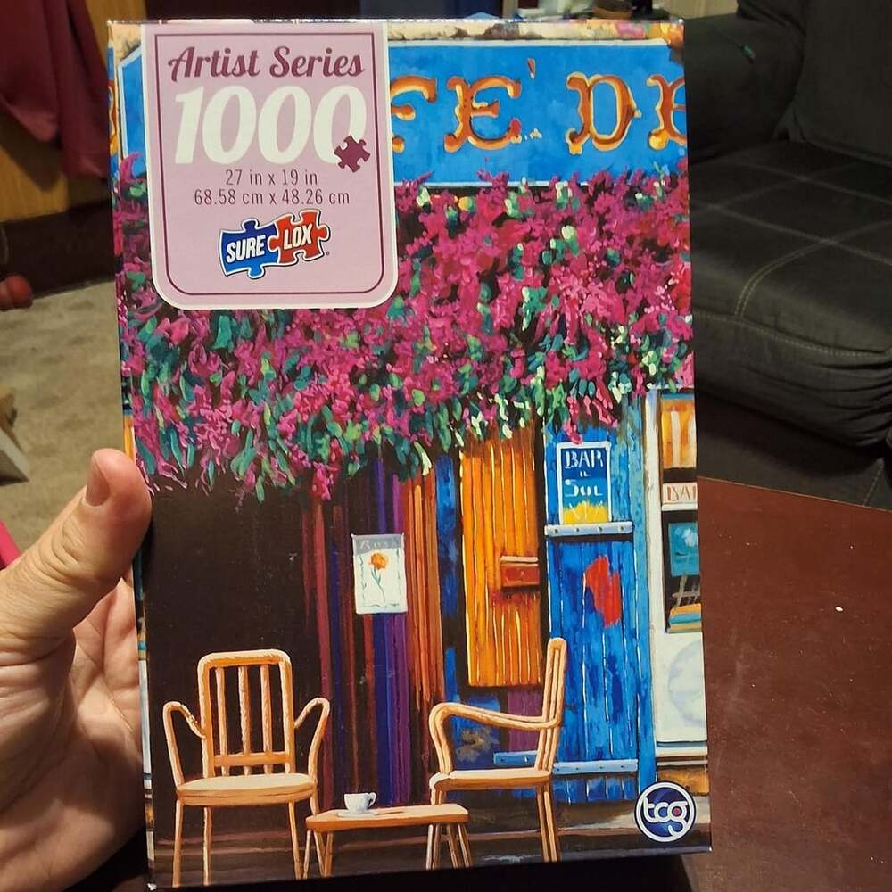 Sure-Lox Artist Series 1000 Piece Jigsaw Puzzle Cafe
